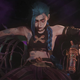 Jinx in a promotional image for Arcane: League of Legends.